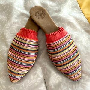 Charleston Shoe Company striped mules